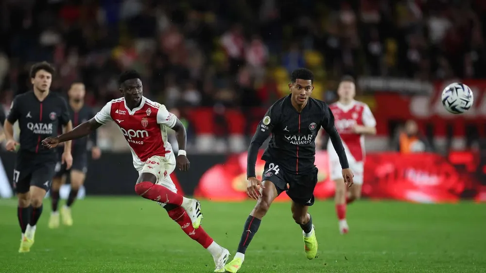 Monaco đánh bại PSG trong lần gặp gần nhất tại Ligue 1. Ảnh: Getty Images