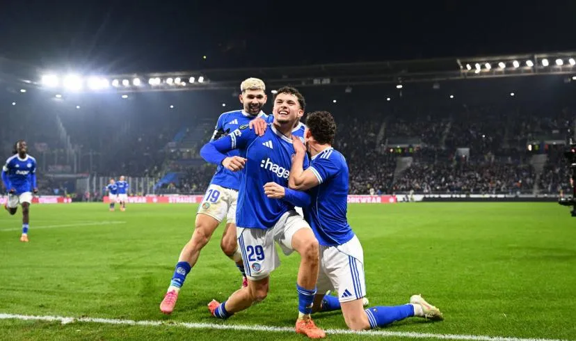 Strasbourg dẫn đầu Ligue 1 về sử dụng cầu thủ trẻ. Ảnh: L'Équipe