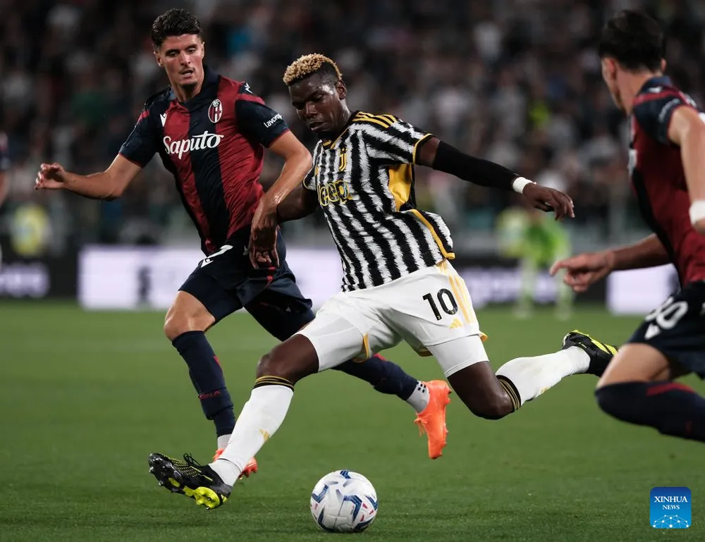 Pogba thời còn khoác áo Juventus trước án phạt doping. Ảnh: THX