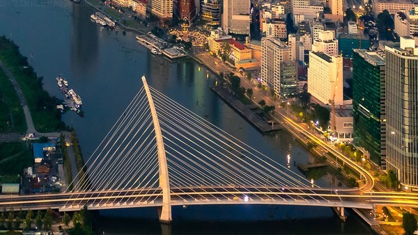 Ba Son Bridge connecting District 1 and Thu Duc City is the new symbol of HCMC. (Photo: SGGP)