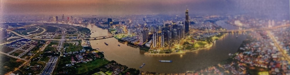 A view of HCMC from Thu Thiem to the city's center. (Photo: SGGP)