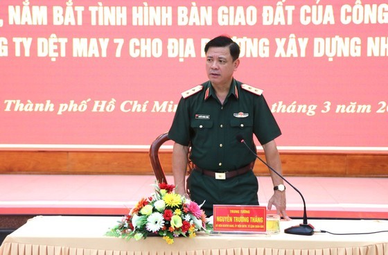 Major General Nguyen Truong Thang speaks at the event. (Photo: SGGP)