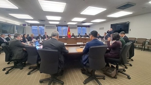 An overview of the 12th Vietnam-US Political, Security and Defense Dialogue. (Photo: VNA)