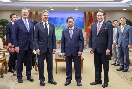 Prime Minister Pham Minh Chinh hosts US Secretary of State Antony Blinken on the morning of April 15. (Photo: SGGP) Prime Minister Pham Minh Chinh hosts US Secretary of State Antony Blinken on the morning of April 15. (Photo: SGGP)