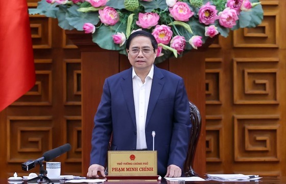 Prime Minister Pham Minh Chinh addresses the meeting (Photo: SGGP)