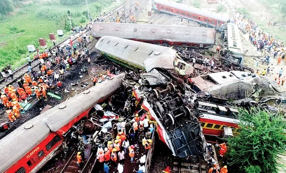 The deadly train crash occurs in India’s Odisha state on June 2.