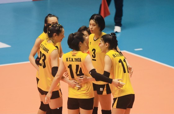 The Vietnamese women's volleyball team has secured its first victory in the Women's SEA V.League 2023. (Photo: AVC)