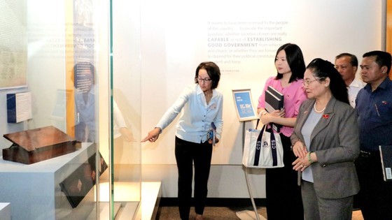 The HCMC delegation explores artifacts at the National Museum of American History in Washington DC.
