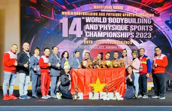 The Vietnamese bodybuilding and fitness team in the 14th World Bodybuilding and Physique Sports Championships 2023 The Vietnamese bodybuilding and fitness team in the 14th World Bodybuilding and Physique Sports Championships 2023