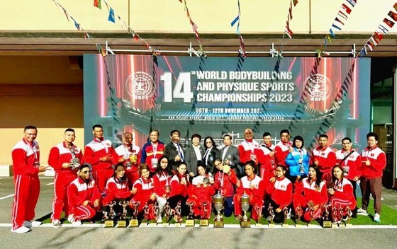 The Vietnamese bodybuilding and fitness team in the 14th World Bodybuilding and Physique Sports Championships 2023 The Vietnamese bodybuilding and fitness team in the 14th World Bodybuilding and Physique Sports Championships 2023