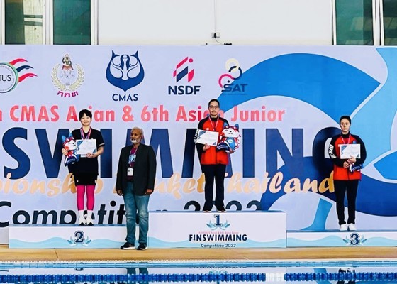 The Vietnamese finswimming team accomplishes three major victories. (Photo: Vasa)