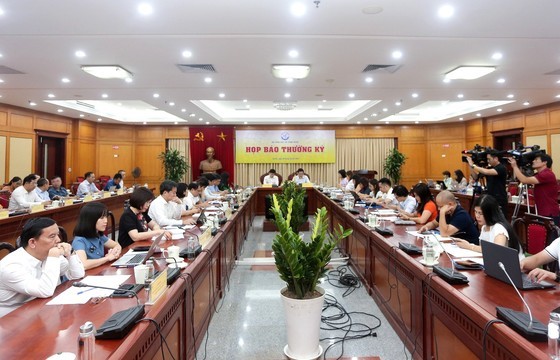 The press conference (Photo: SGGP)