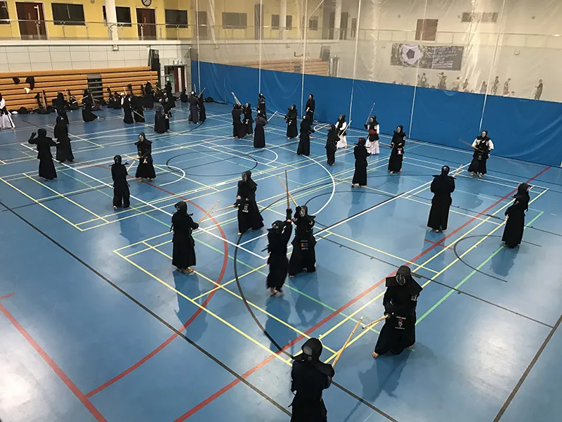 Các võ sĩ Kiếm đạo tại Đại học RMIT. Ảnh: NHẬT ANH 