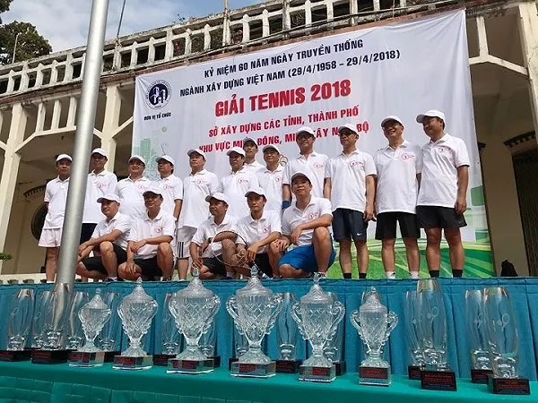 Giải quần vợt Sở Xây dựng các tỉnh, thành phố năm 2018: Sân chơi lành mạnh cho người lao động ảnh 2