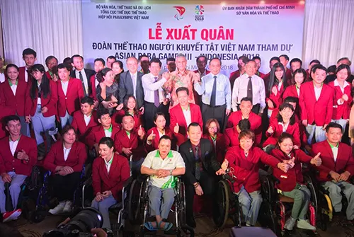 Lễ xuất quân đoàn thể thao khuyết tật Việt Nam 2018: Chỉ tiêu đoạt 5 HCV ảnh 3