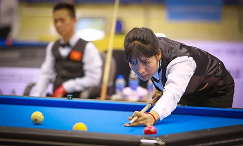 Cơ thủ xinh đẹp Srong Pheavy thể hiện tài năng ở giải Billiards carom châu Á 2019 ảnh 5