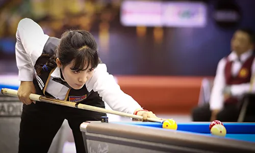 Cơ thủ xinh đẹp Srong Pheavy thể hiện tài năng ở giải Billiards carom châu Á 2019 ảnh 6