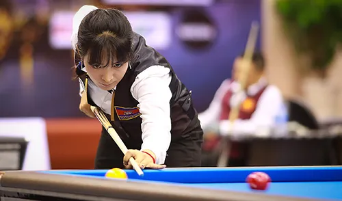 Cơ thủ xinh đẹp Srong Pheavy thể hiện tài năng ở giải Billiards carom châu Á 2019 ảnh 8