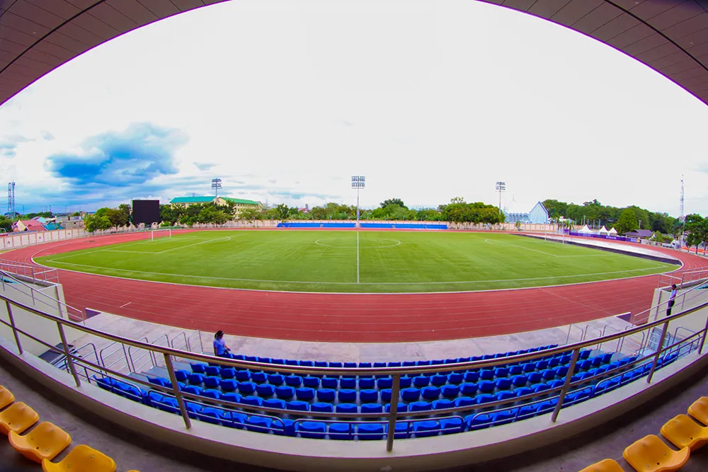 Sân Binan nơi U22 Việt Nam thi đấu 3 trận vòng bảng. Ảnh: DŨNG PHƯƠNG
