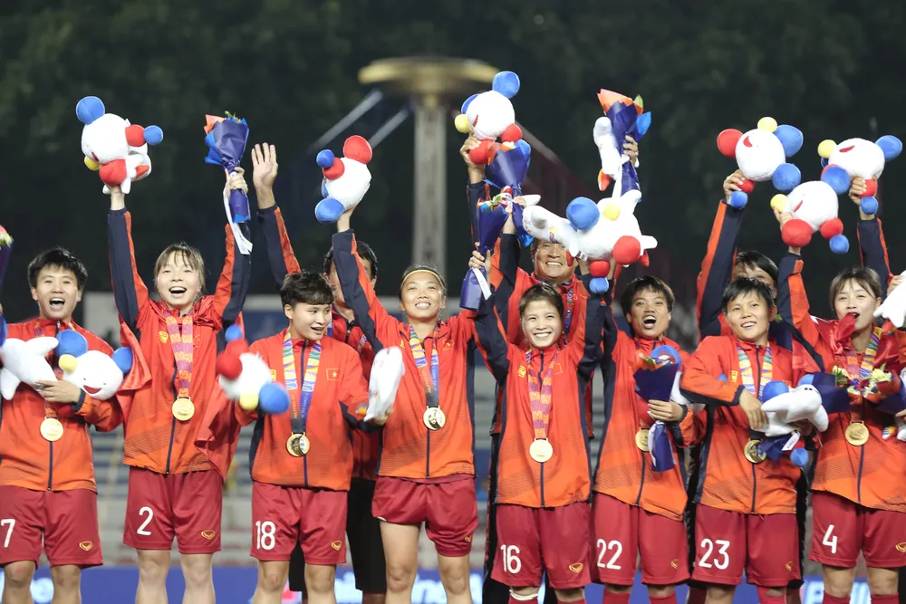 Tuyển nữ Việt Nam được hứa thưởng hơn 13 tỷ đồng sau SEA Games 30. Ảnh: DŨNG PHƯƠNG