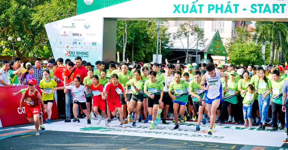 ​ Mekong Delta Marathon Hậu Giang 2022 có 9000 VĐV tham dự.