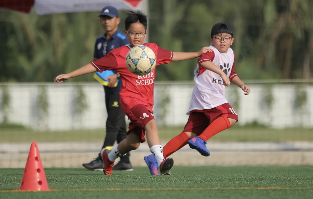 Học viện Juventus Việt Nam phát triển mô hình bóng đá cộng đồng. Ảnhh: Dũng Phươngg