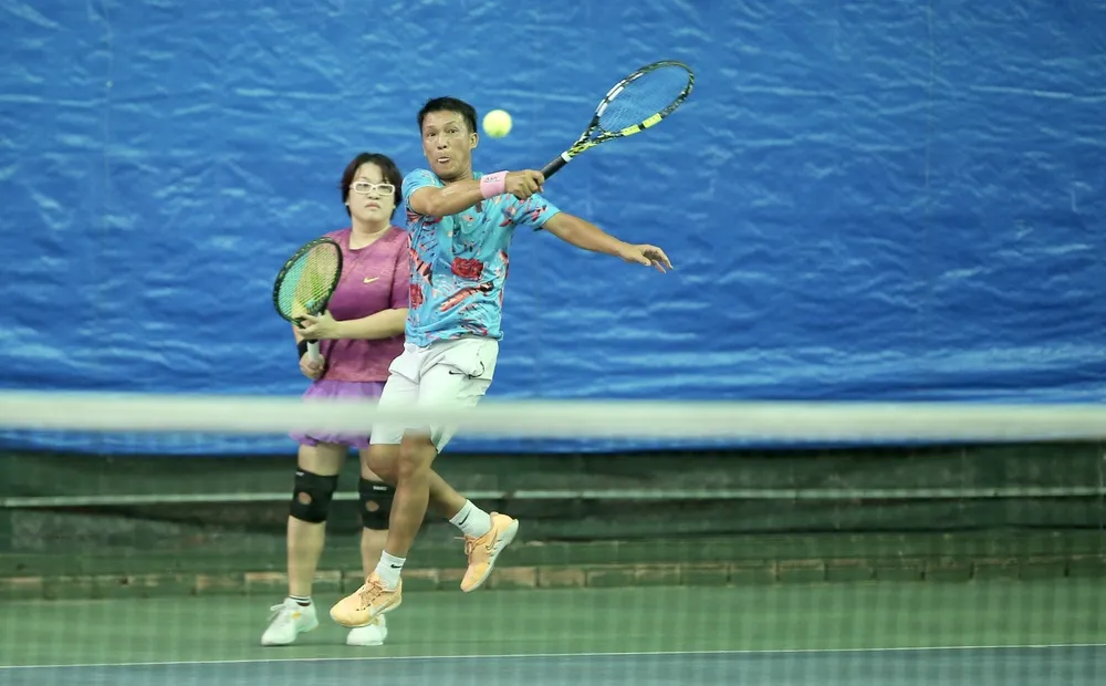 Sôi nổi và kịch tích giải quần vợt Cơ điện lạnh Bách Khoa cuối năm 2023. Ảnh: Quỳnh Mai