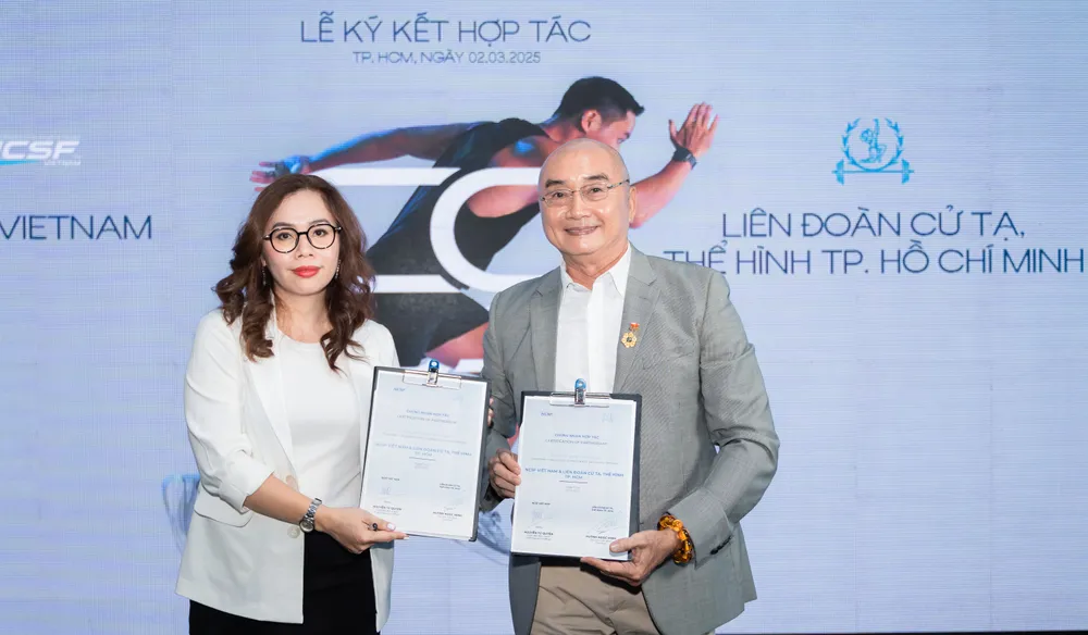 Liên đoàn Cử tạ Thể hình TPHCM ký hợp tác với Thể thao Quốc gia Mỹ nâng tầm ngành HLV thể hình tại Việt Nam. Ảnh: Dũng Phương