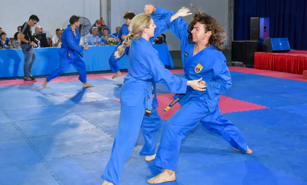 Khóa huấn luyện quốc tế Vovinam – Việt Võ Đạo 2025 tại TPHCM. Ảnh: Quỳnh Mai