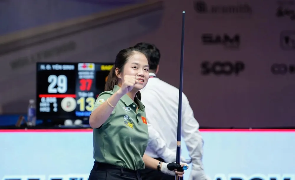 Vô địch châu Á - Nguyễn Đức Yến Sinh đi vào lịch sử billiards Việt Nam. Ảnh: Quỳnh Mai