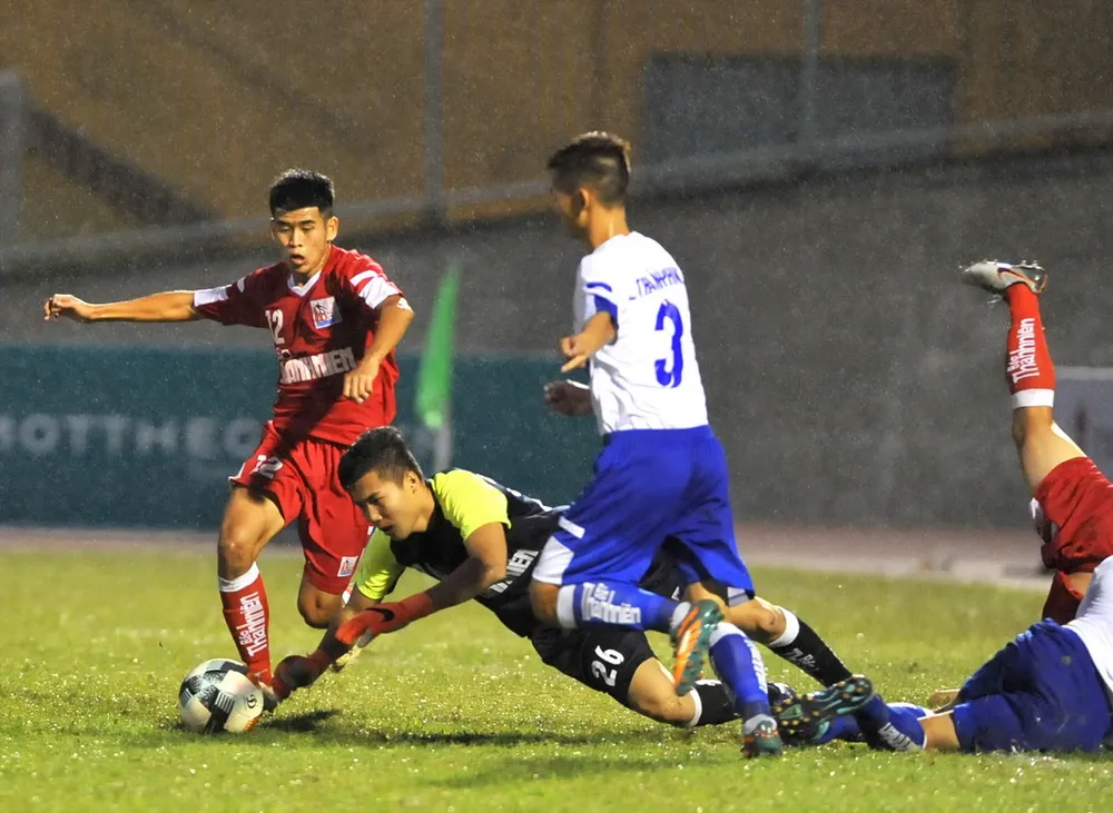 Bằng đấu pháp hợp lý, Becamex Bình Dương đã thắng đội chủ nhà ở lượt trận thứ 2. Ảnh: NGUYỄN NHÂN
