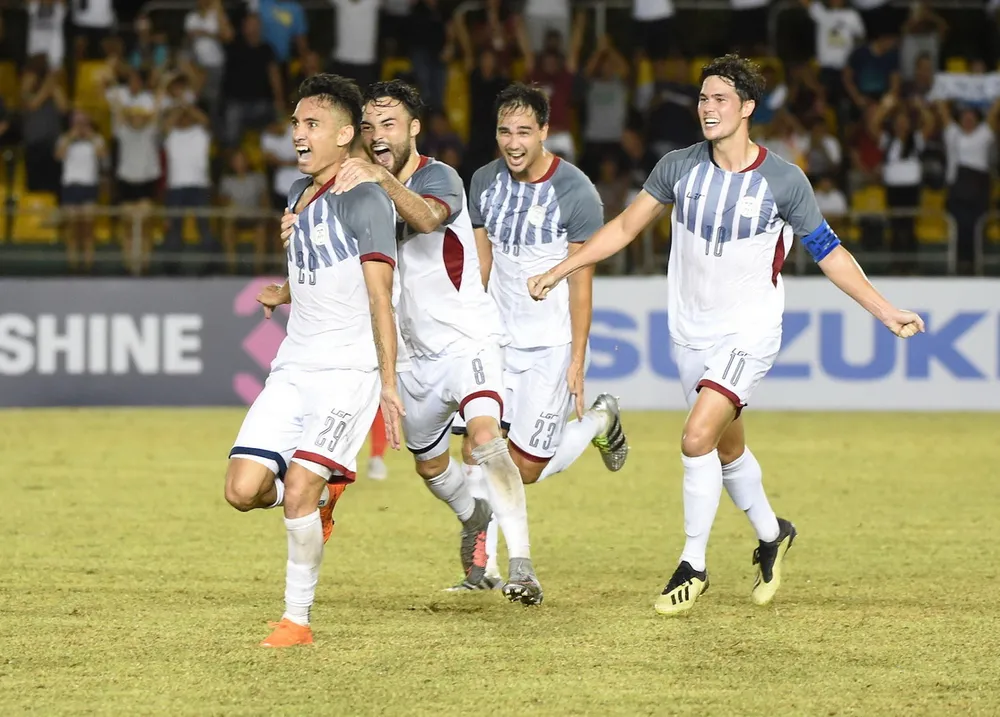 Niềm vui của Philippines sau bàn mở tỷ số