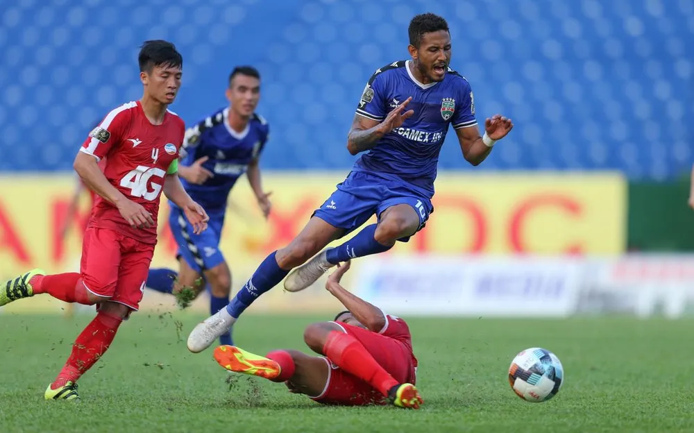 Luiz, tác giả bàn thắng quý giá cho Becamex Bình Dương. Ảnh: DŨNG PHƯƠNG