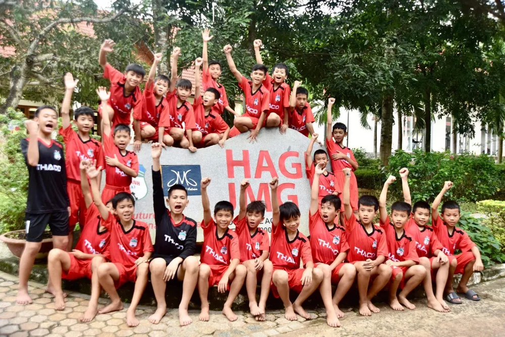 Các em trúng tuyển vào khoá 5. Ảnh: Anh Tiến 