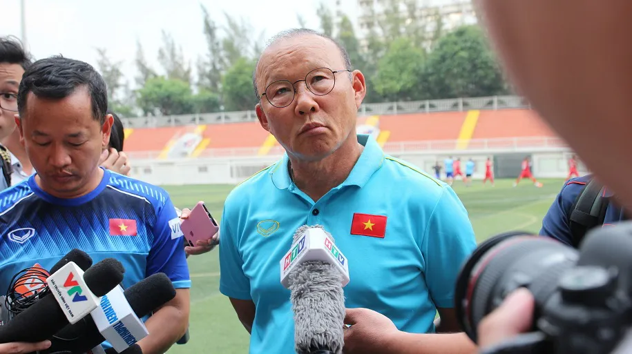 Ông Park hài lòng với những chuẩn bị của U22 Việt Nam. Ảnh: Hữu Thịnh