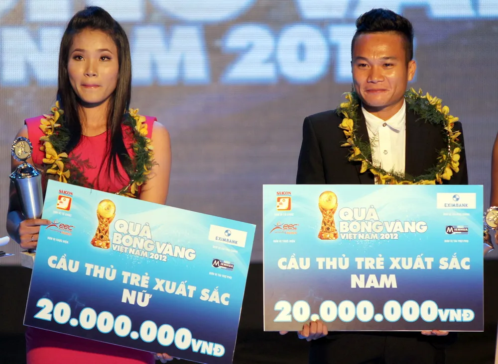 Chương Thị Kiều 4 lần được vinh danh ở giải thưởng Quả bóng vàng VN. Ảnh: Thanh Đình