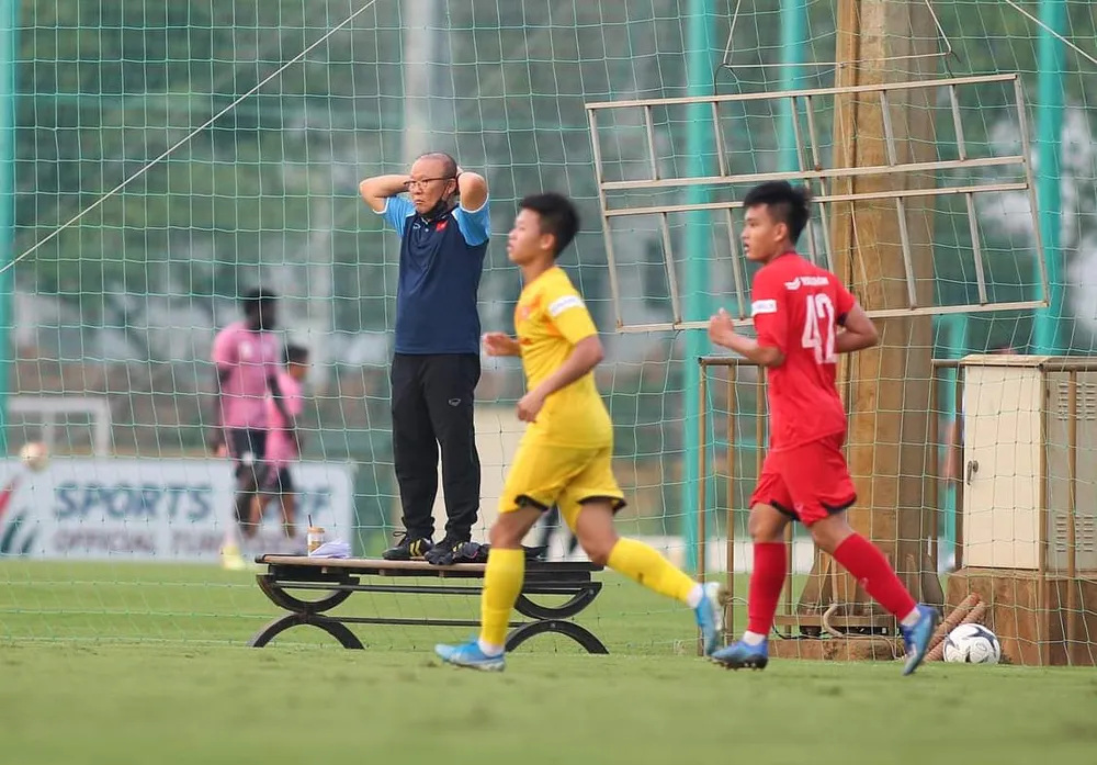 Hoàng Anh (42) tạo được dấu ấn ở lần tập trung này. Ảnh: MINH HOÀNG