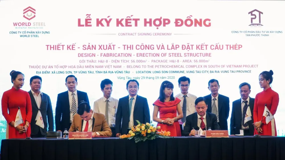 World Steel Group nhận gói thầu trị giá hơn 10 triệu USD tại dự án Hóa lọc dầu Long Sơn ảnh 1