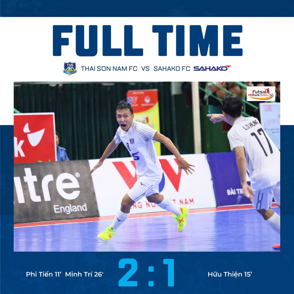 Thái Sơn Nam thẳng tiến đến gần ngôi vô địch năm nay