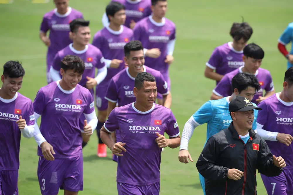 Đội tuyển Việt Nam còn 2 tuần chuẩn bị trong nước. Ảnh: MINH HOÀNG