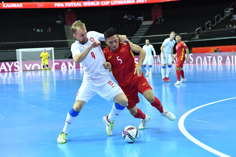 Đội tuyển futsal Việt Nam đã thể hiện tinh thần thi đấu rất tốt ở vòng đấu bảng