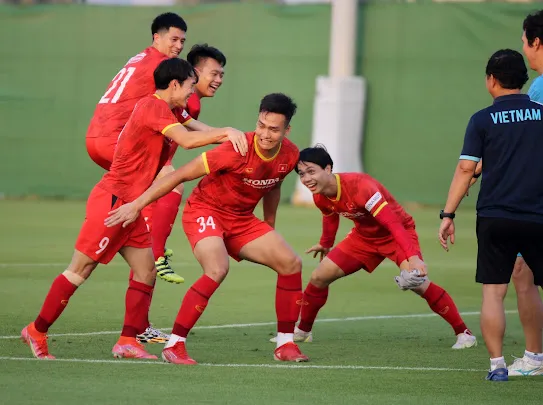 Buổi tập cuối cùng trước khi sang Oman của đội tuyển Việt Nam 