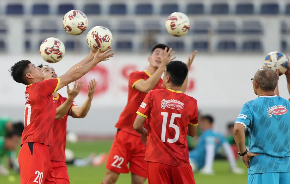 Đội tuyển Việt Nam đã bước vào ngày tập thứ 3 tại Vũng Tàu