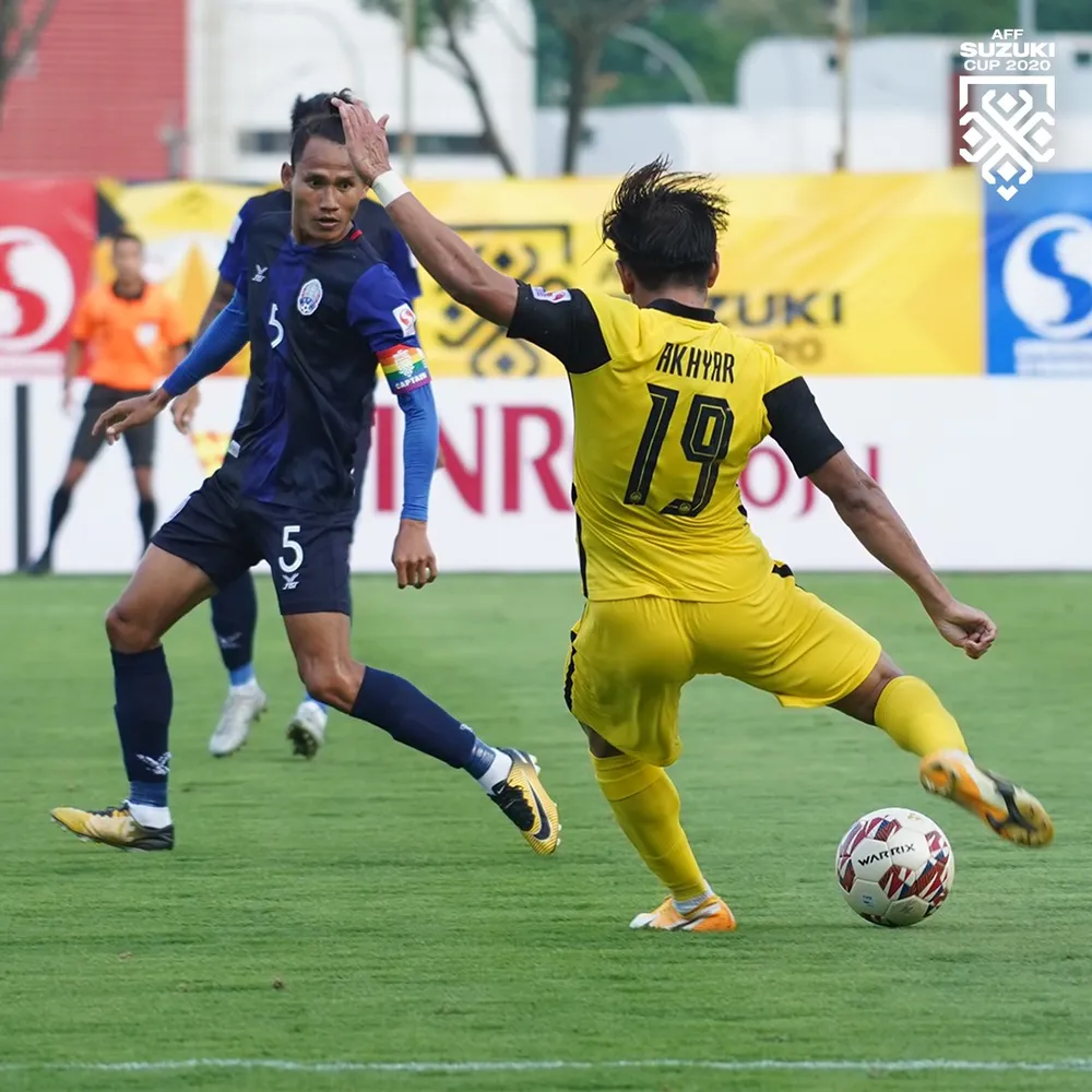 Malaysia có sự khởi đầu thuận lợi trước Campuchia. Ảnh: AFF