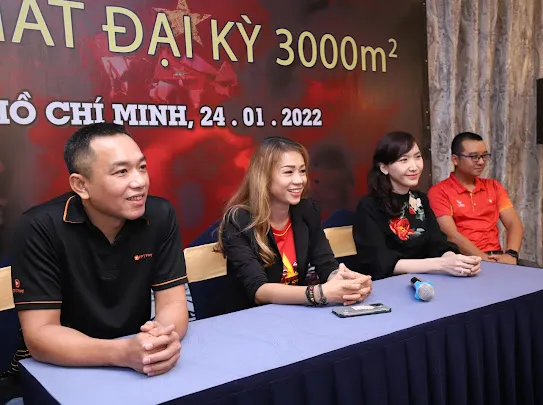 Lá đại kỳ của VGS sẽ kịp ra mắt ở trận Việt Nam - Trung Quốc ảnh 1