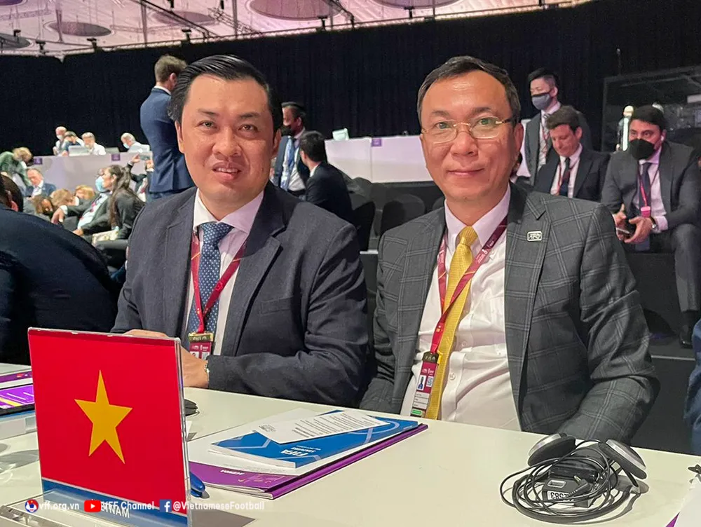 Nhiều hoạt động của lãnh đạo VFF tại Đại hội FIFA lần thứ 72 ảnh 1