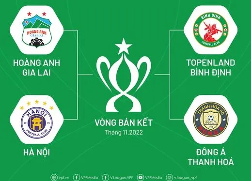 Xác định thời gian thi đấu vòng Bán kết Cúp Quốc gia 2022 ảnh 1
