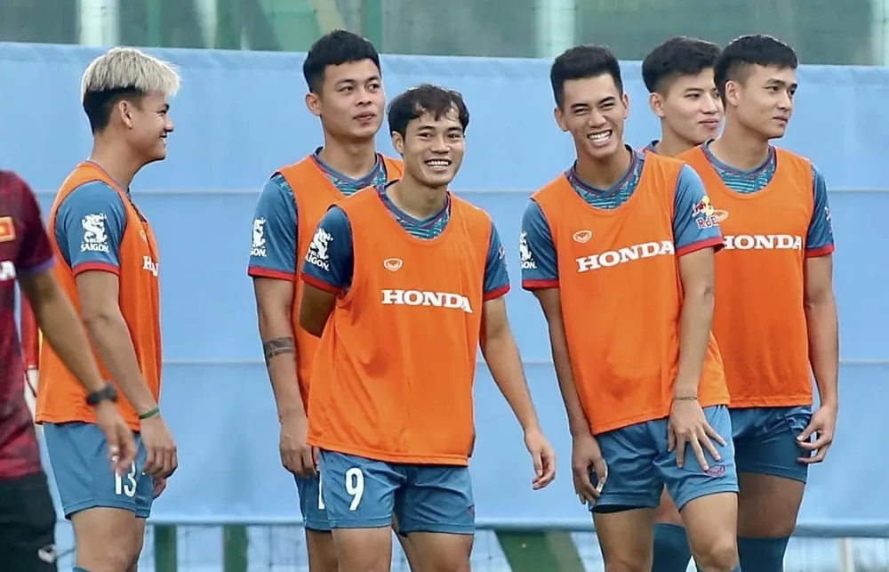 Văn Toàn trên sân tập chiều 4-9