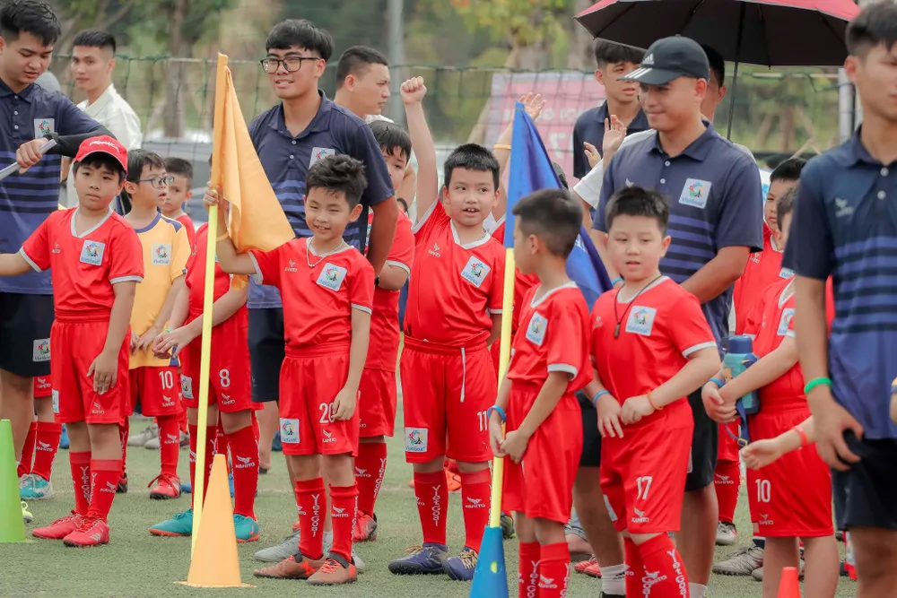Hà Nội Super Cup 2023 quy tụ 10.000 cầu thủ nhí là học viên của VietGoal tại Hà Nội và các tỉnh lân cận tranh tài.