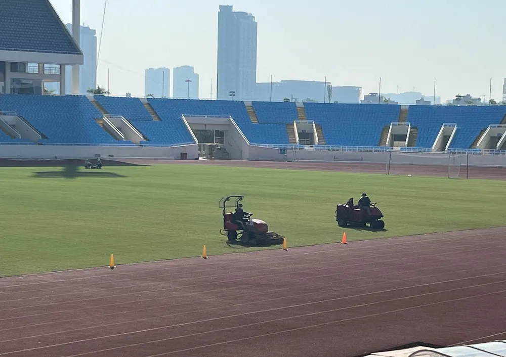 Liên quan đến công tác chuẩn bị cho trận đấu, sân Mỹ Đình đã được chuẩn bị kỹ lưỡng từ mặt sân...